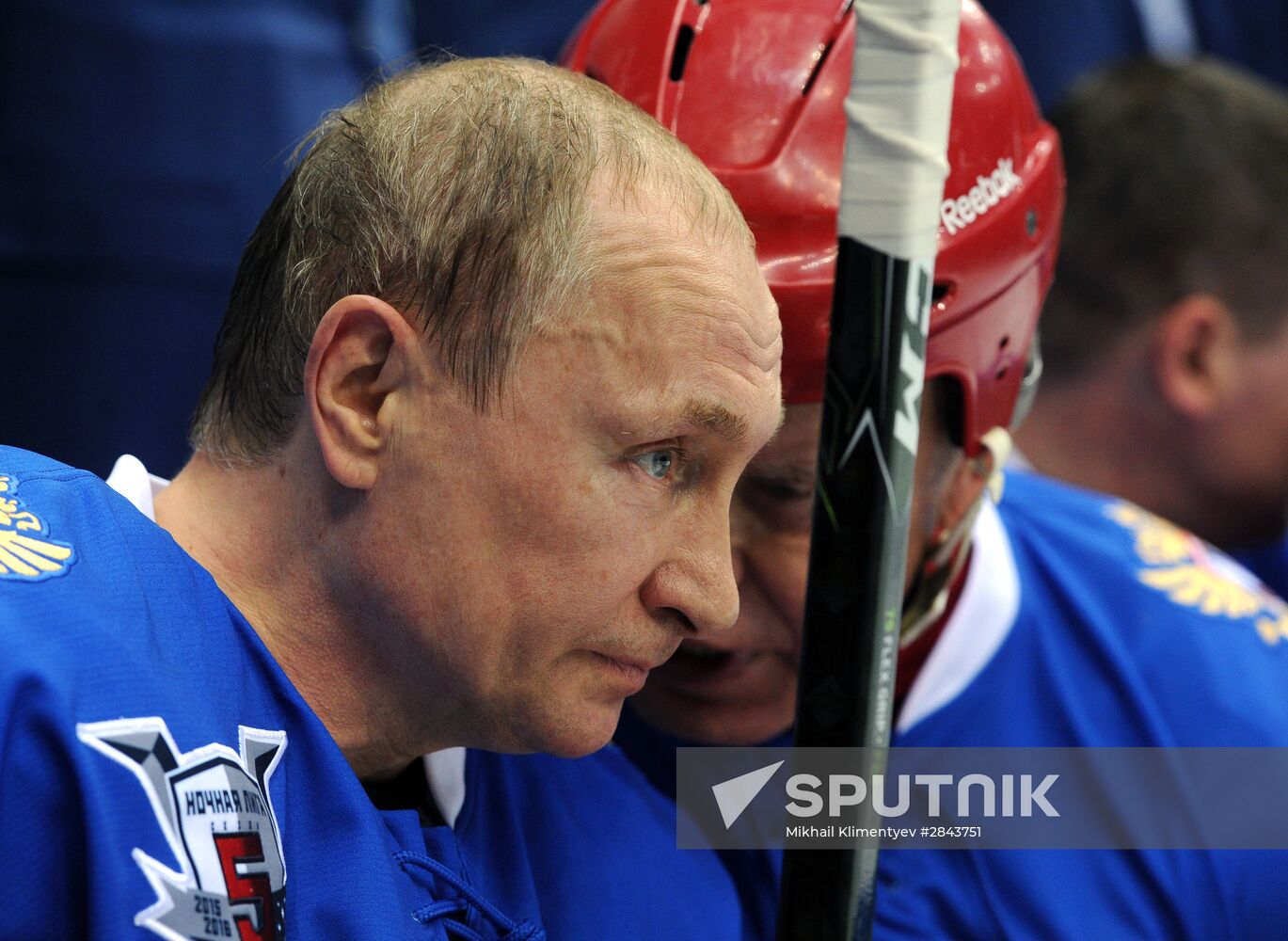 President Vladimir Putin participates in Night Hockey League gala match