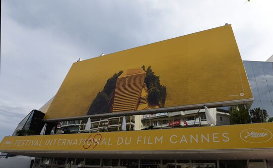 Promenade de la Croisette ahead of 69th Cannes Film Festival