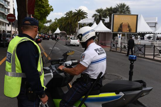 Promenade de la Croisette ahead of 69th Cannes Film Festival