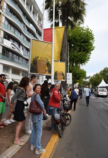 Promenade de la Croisette ahead of 69th Cannes Film Festival