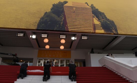 Promenade de la Croisette ahead of 69th Cannes Film Festival