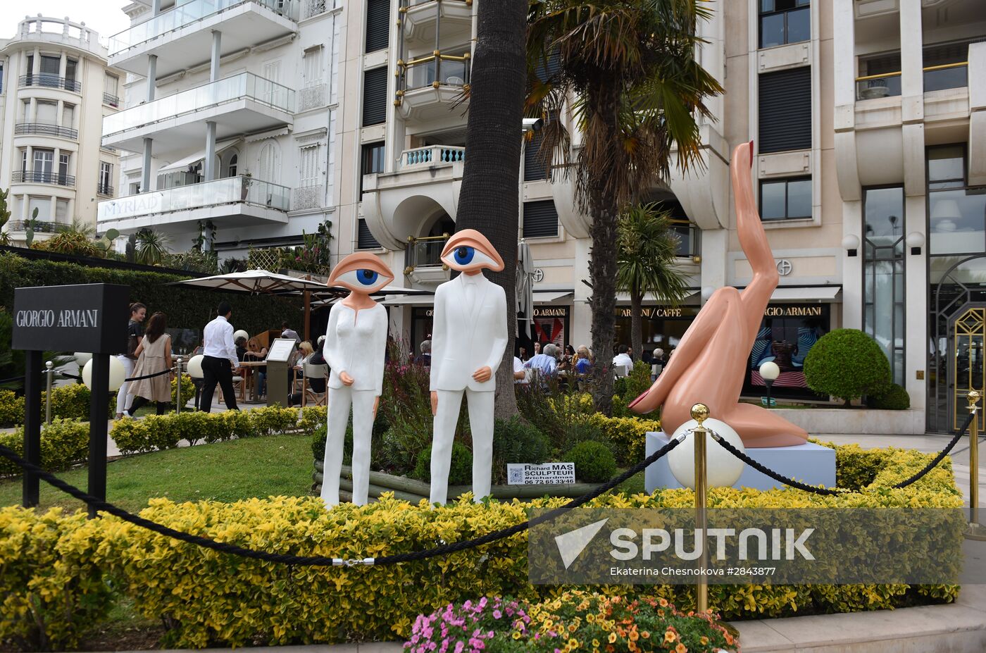 Promenade de la Croisette ahead of 69th Cannes Film Festival