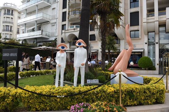 Promenade de la Croisette ahead of 69th Cannes Film Festival
