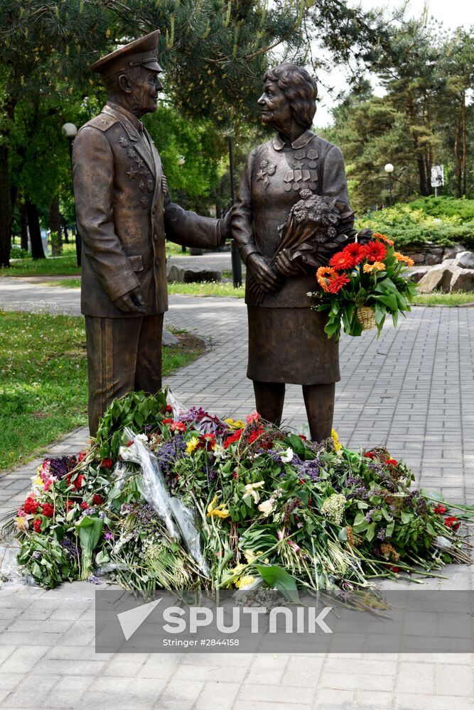 Monument to veterans of World War II installed in Kiev