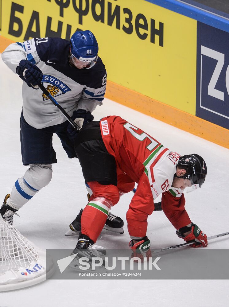 2016 IIHF World Ice Hockey Championship. Finland vs. Hungary