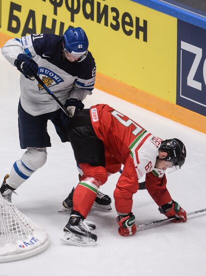 2016 IIHF World Ice Hockey Championship. Finland vs. Hungary