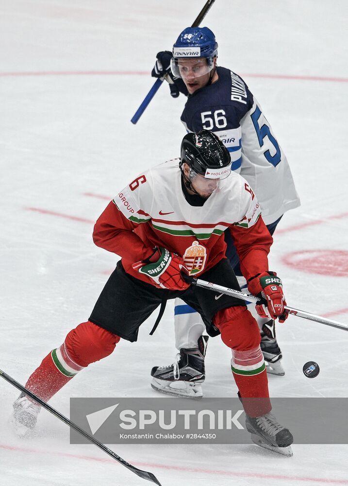 2016 IIHF World Ice Hockey Championship. Finland vs. Hungary