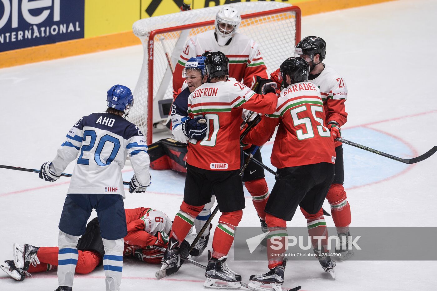 2016 IIHF World Ice Hockey Championship. Finland vs. Hungary