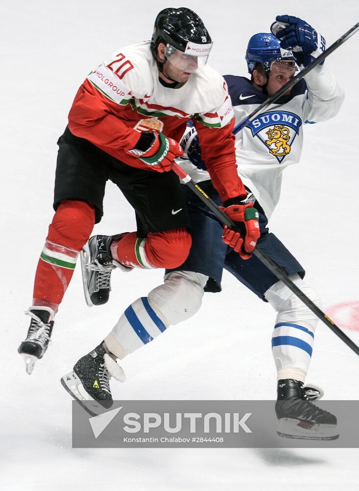 2016 IIHF World Ice Hockey Championship. Finland vs. Hungary