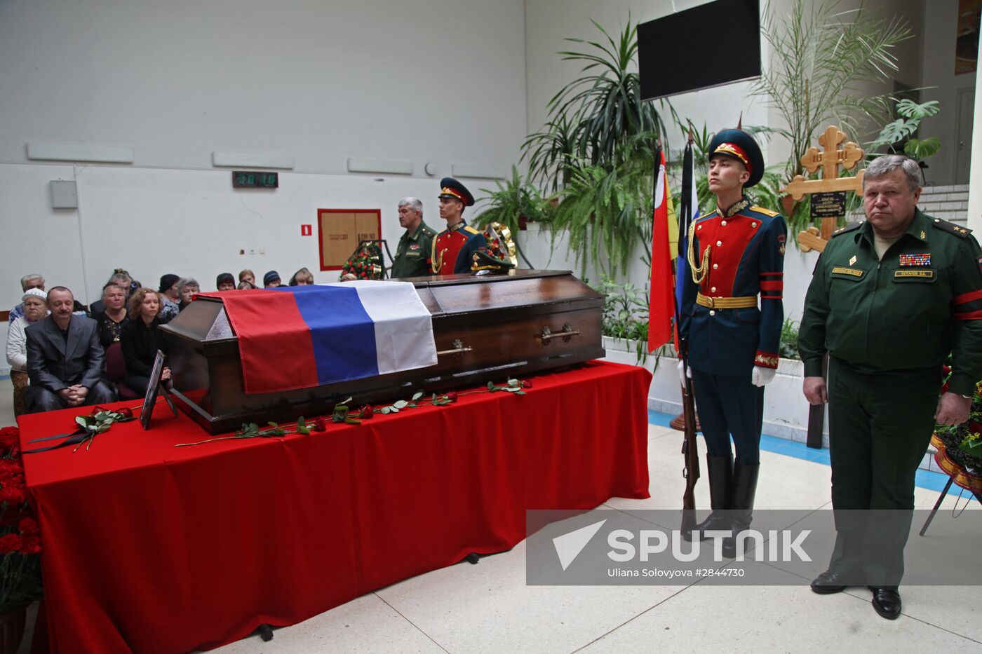 Farewell ceremony for Russia's Syria casualty Anton Yerygin