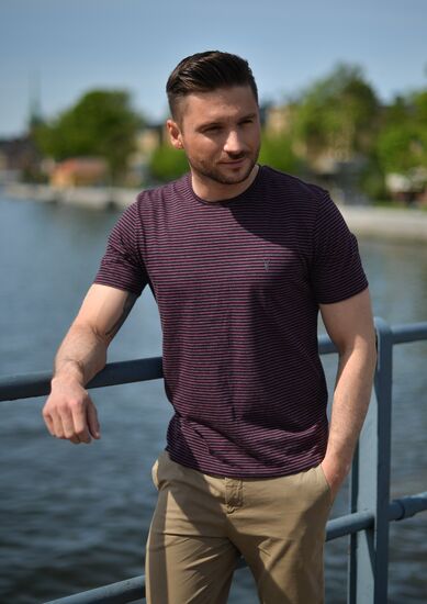 Sergei Lazarev, 2016 Eurovision participant, having stroll about Stockholm