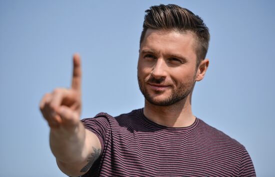 Sergei Lazarev, 2016 Eurovision participant, having stroll about Stockholm
