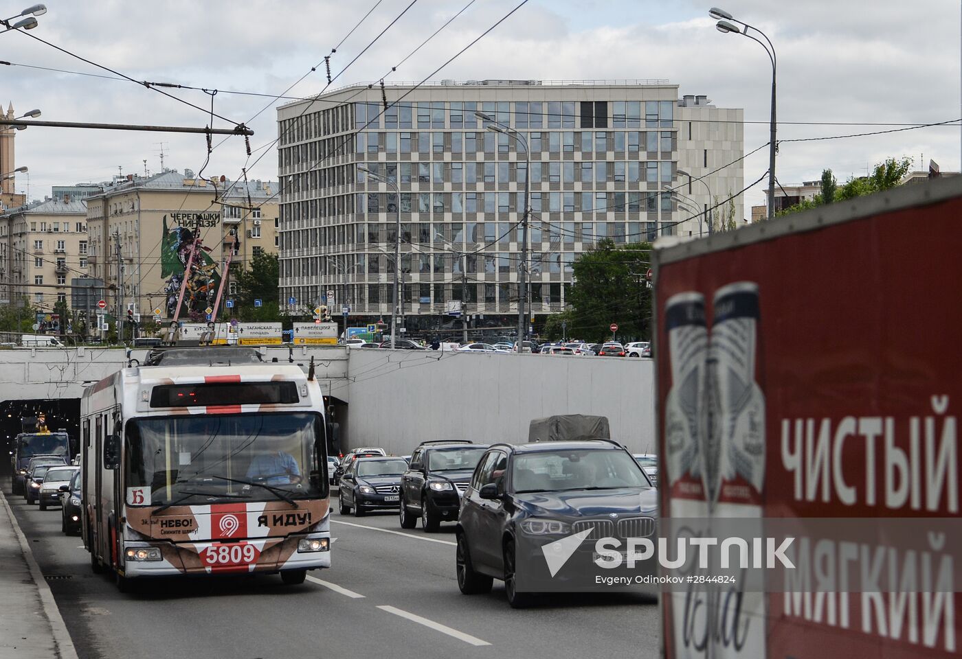 B trolleybus route in Moscow