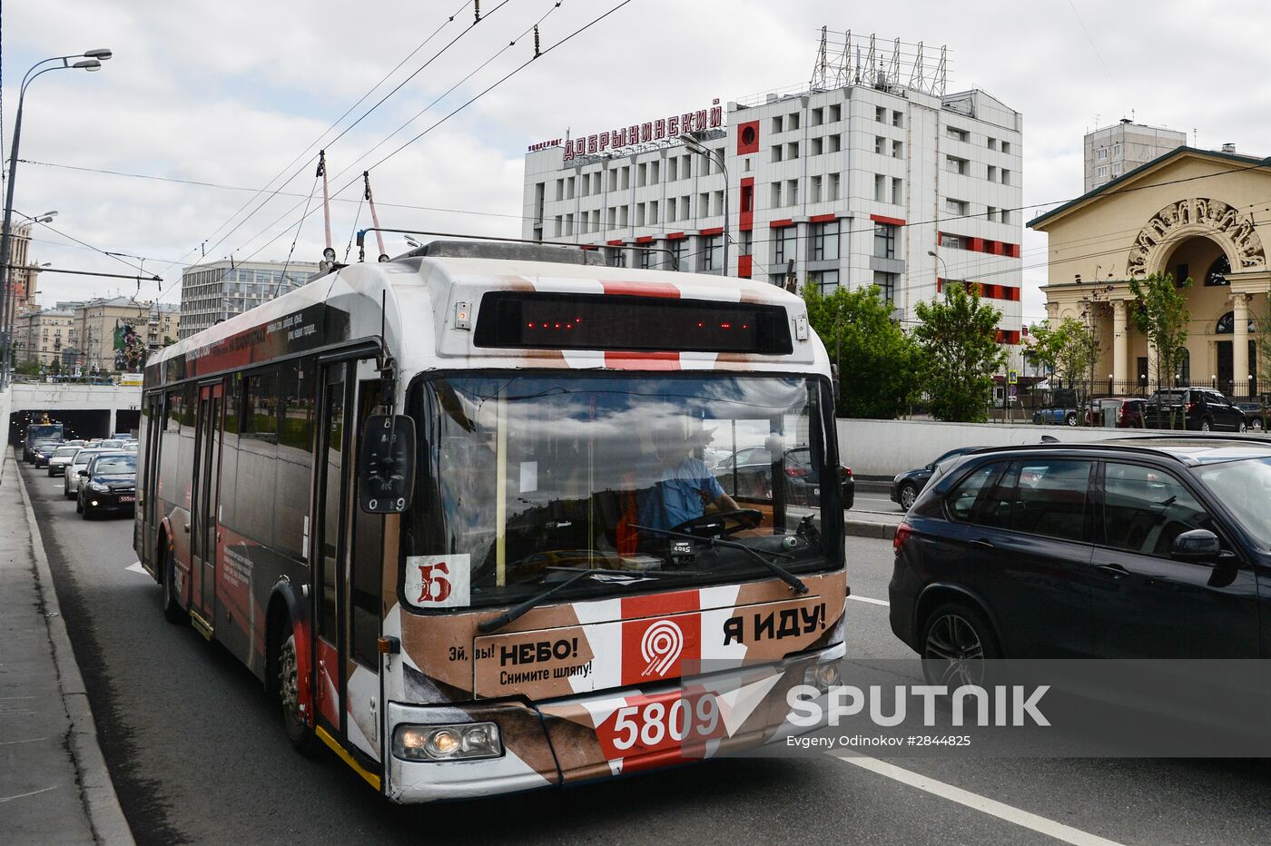 B trolleybus route in Moscow