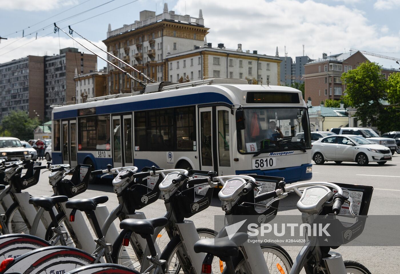 B trolleybus route in Moscow