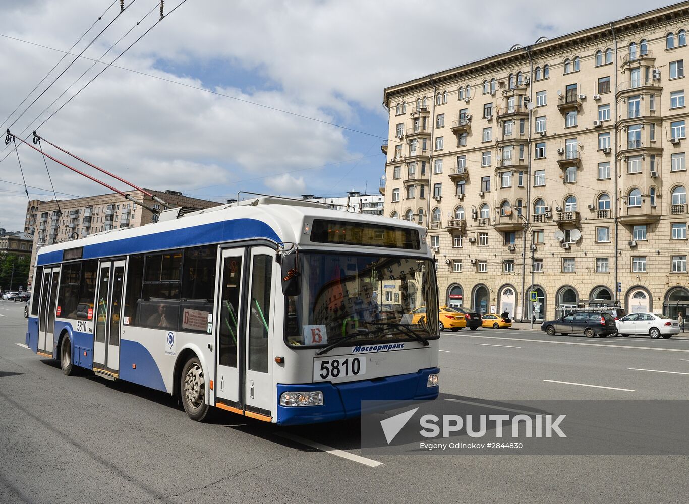 B trolleybus route in Moscow