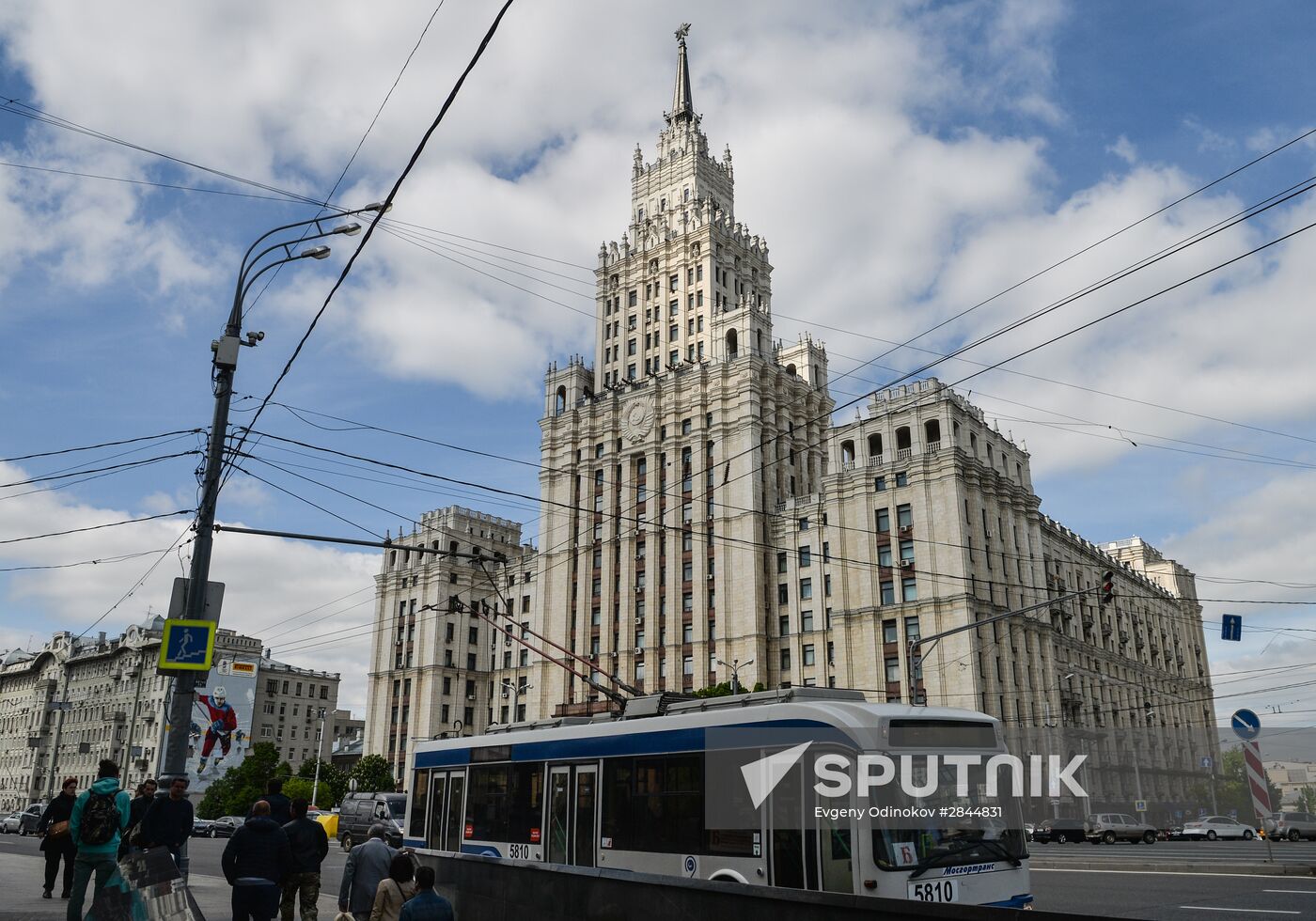 B trolleybus route in Moscow
