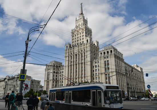 B trolleybus route in Moscow