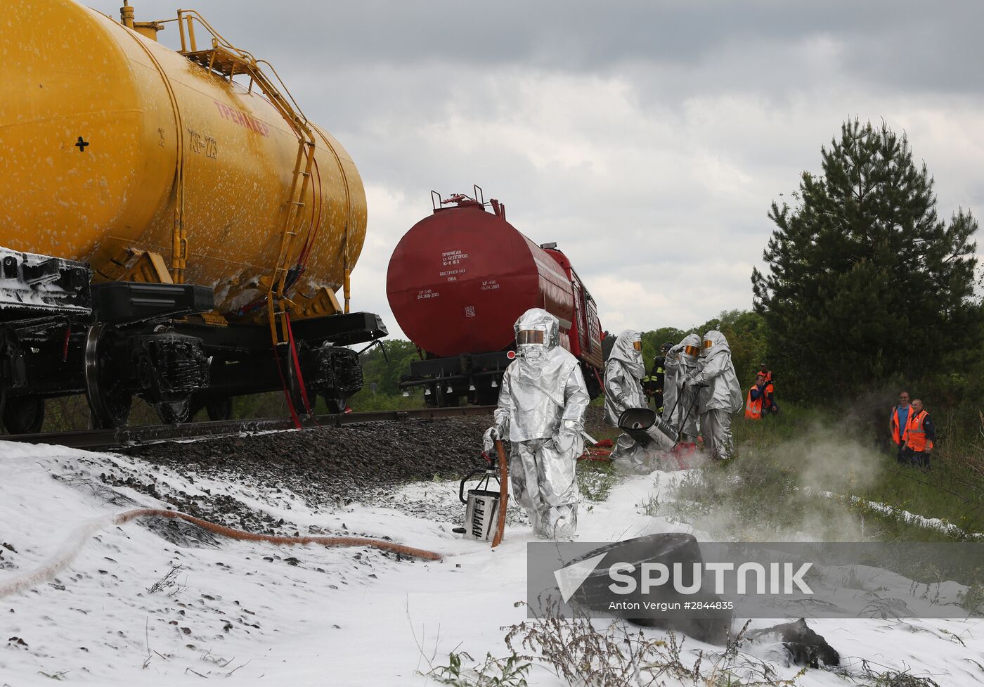 Fire-fighting exercises in Belgorod Region