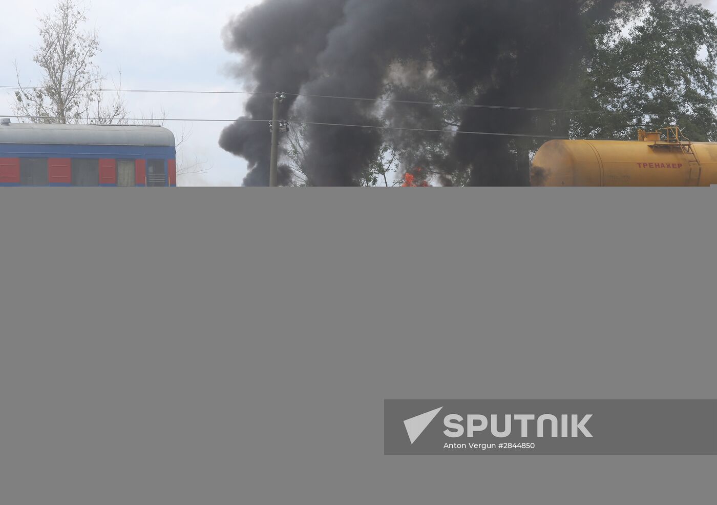 Fire extinguishing training in Belgorod region