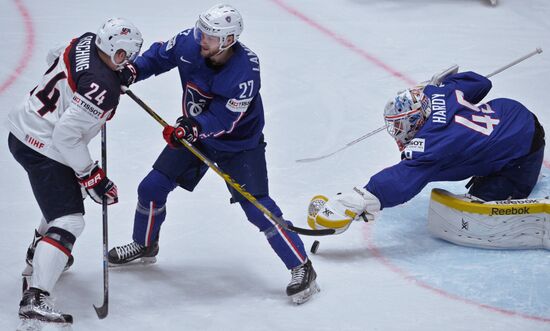 World Ice Hockey Championship. USA vs. France