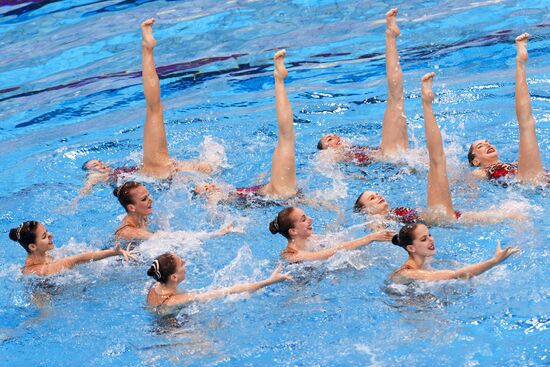 European Synchronized Swimming Championships. Day Four