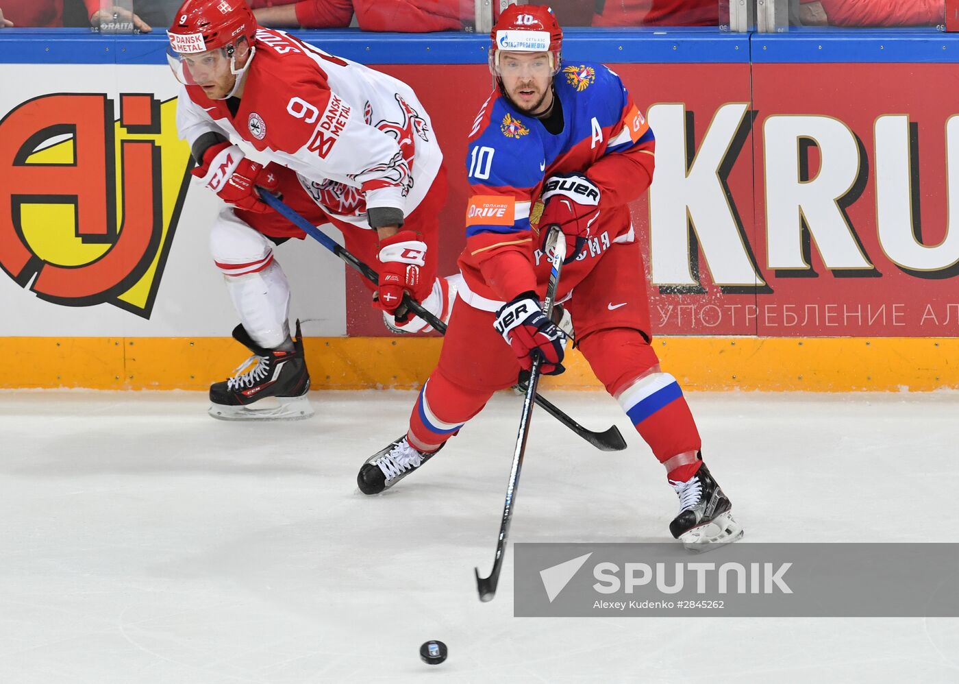 2016 IIHF World Ice Hockey Championship. Russia vs. Denmark