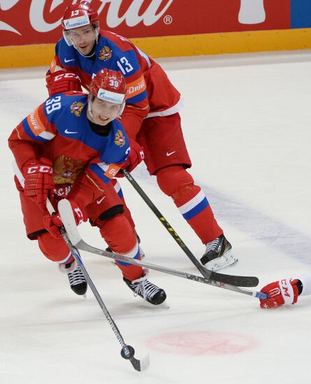 2016 IIHF World Ice Hockey Championship. Russia vs. Denmark