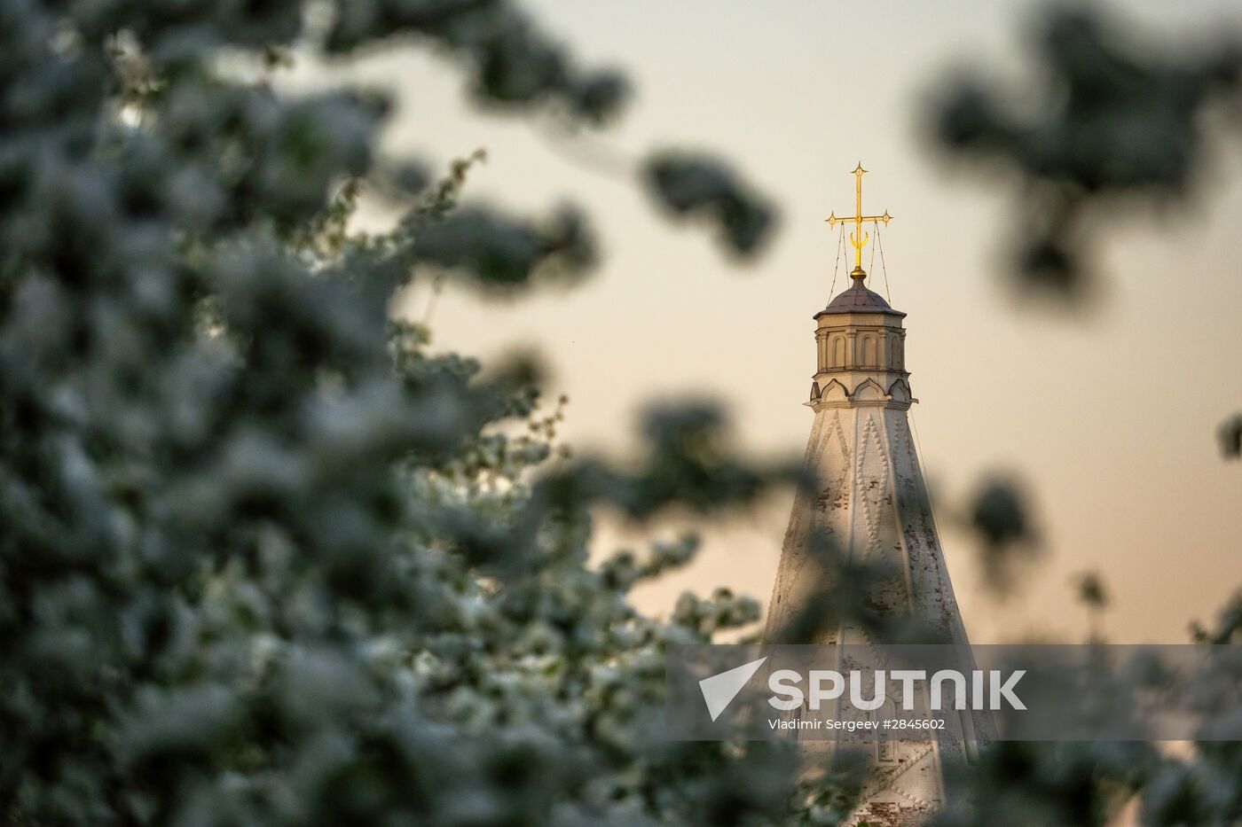 Muscovites visit Kolomenskoye park and estate