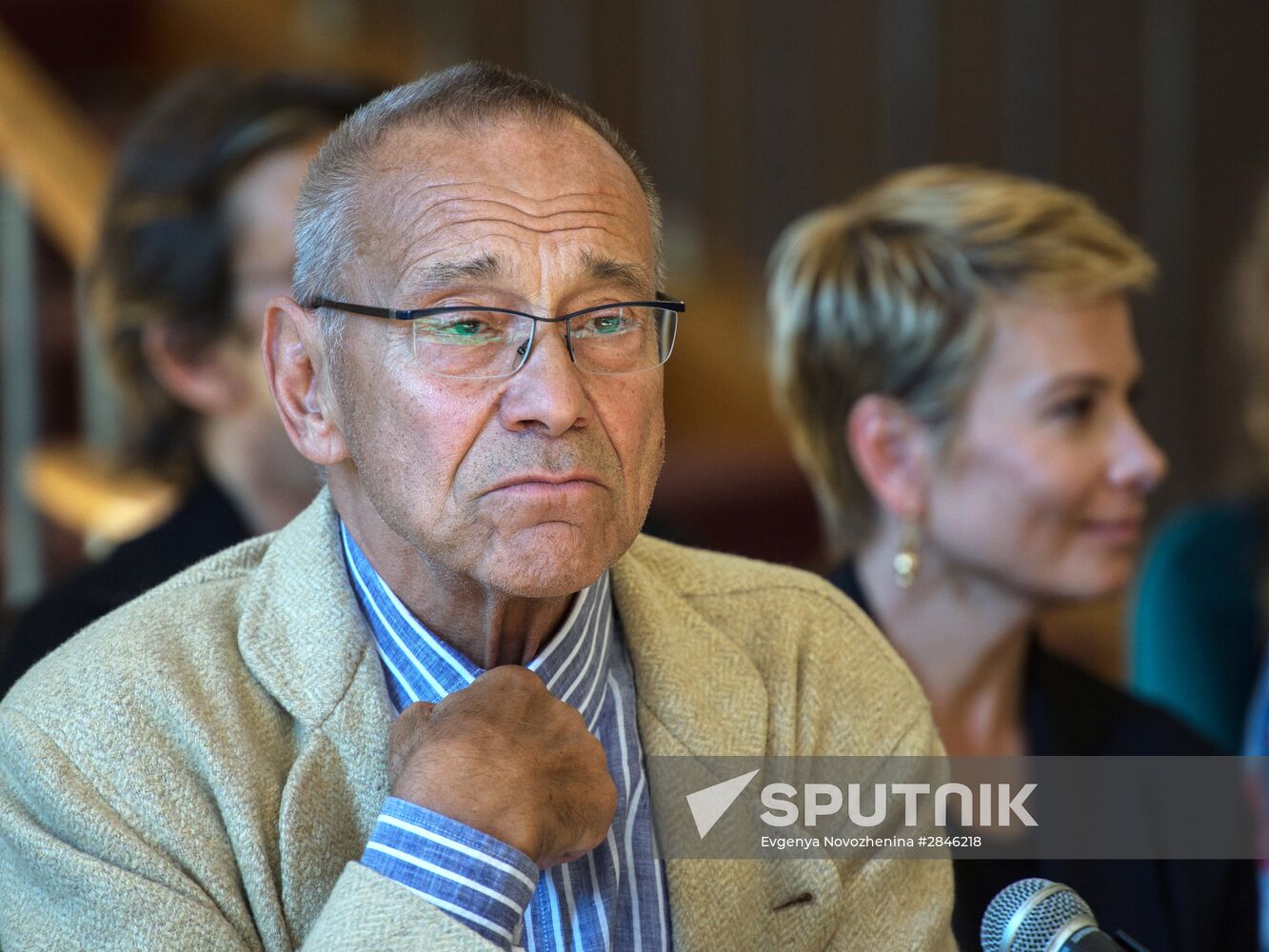 News conference on Andrei Konchalovsky's project at Mossovet Theater