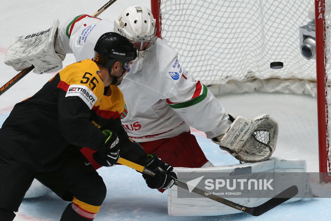 2016 IIHF World Ice Hockey Championship. Germany vs. Belarus