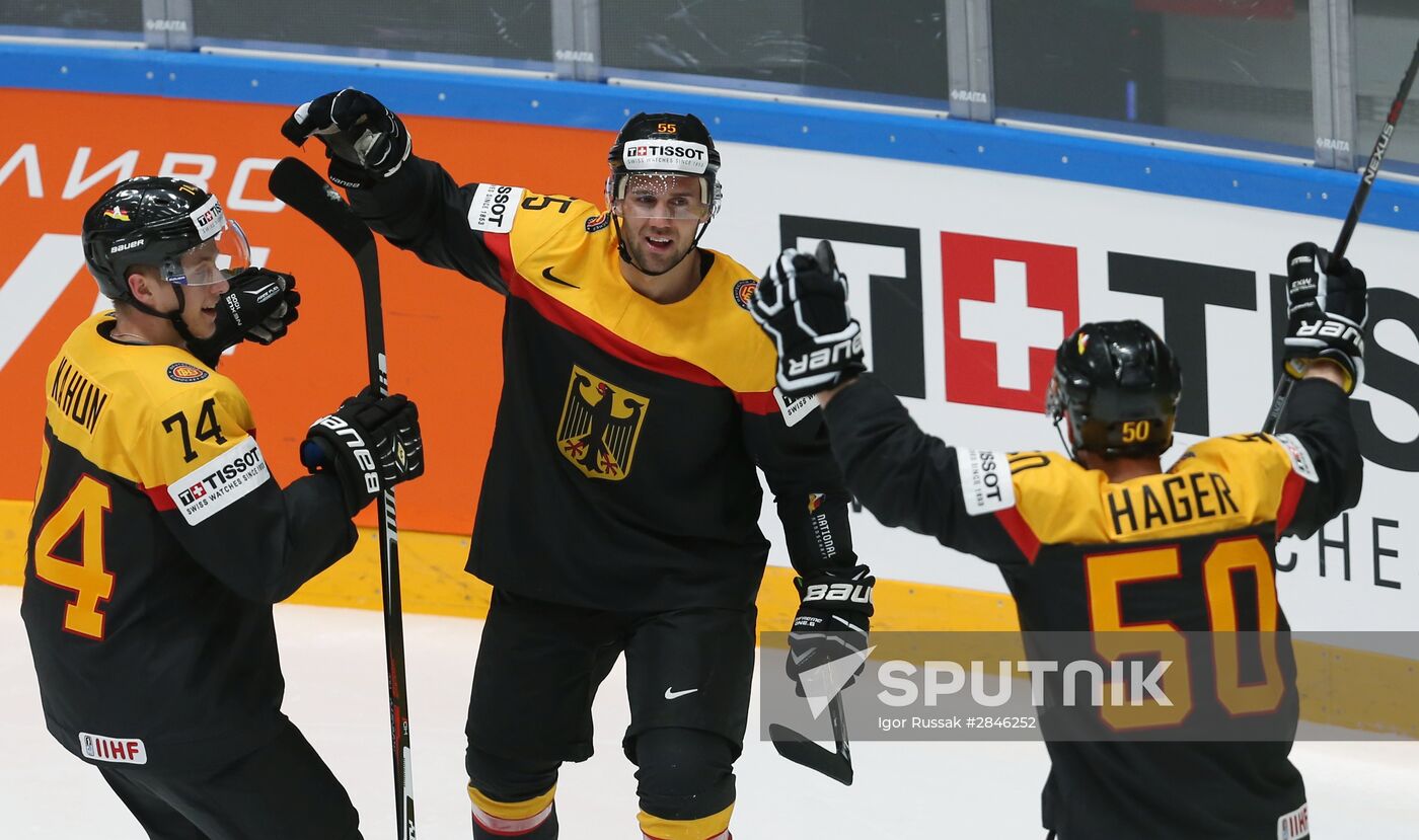 2016 IIHF World Ice Hockey Championship. Germany vs. Belarus