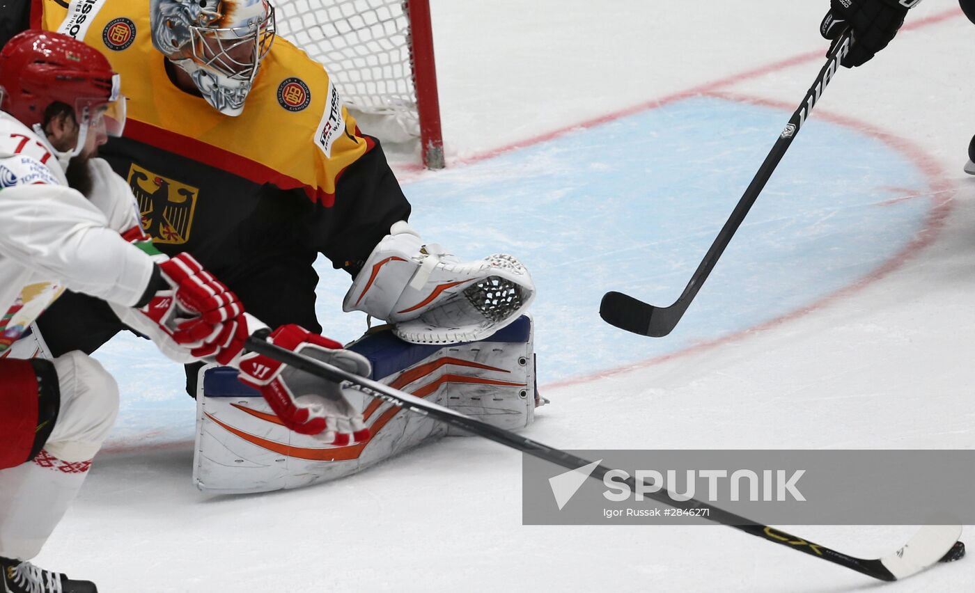2016 IIHF World Ice Hockey Championship. Germany vs. Belarus