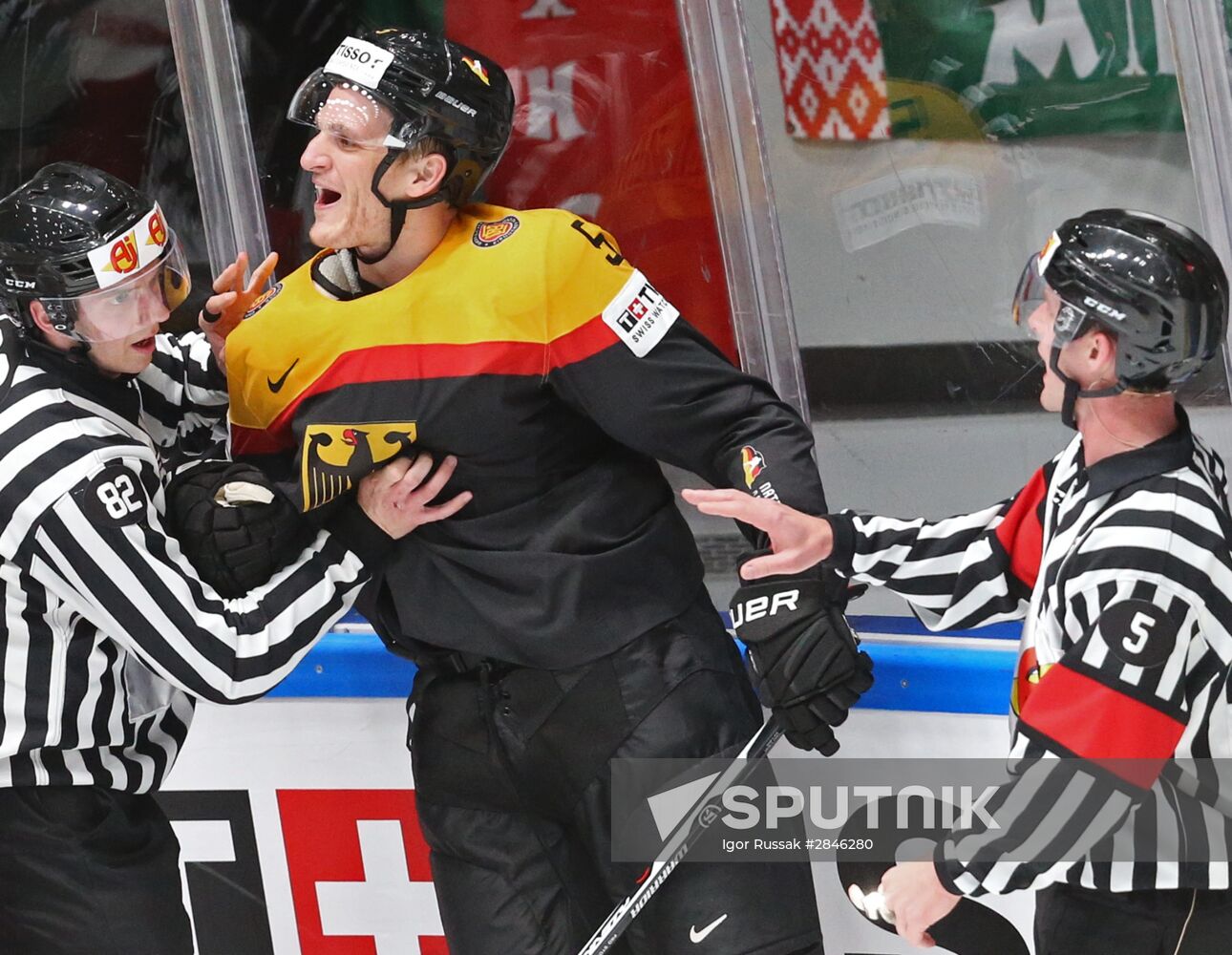 2016 IIHF World Ice Hockey Championship. Germany vs. Belarus