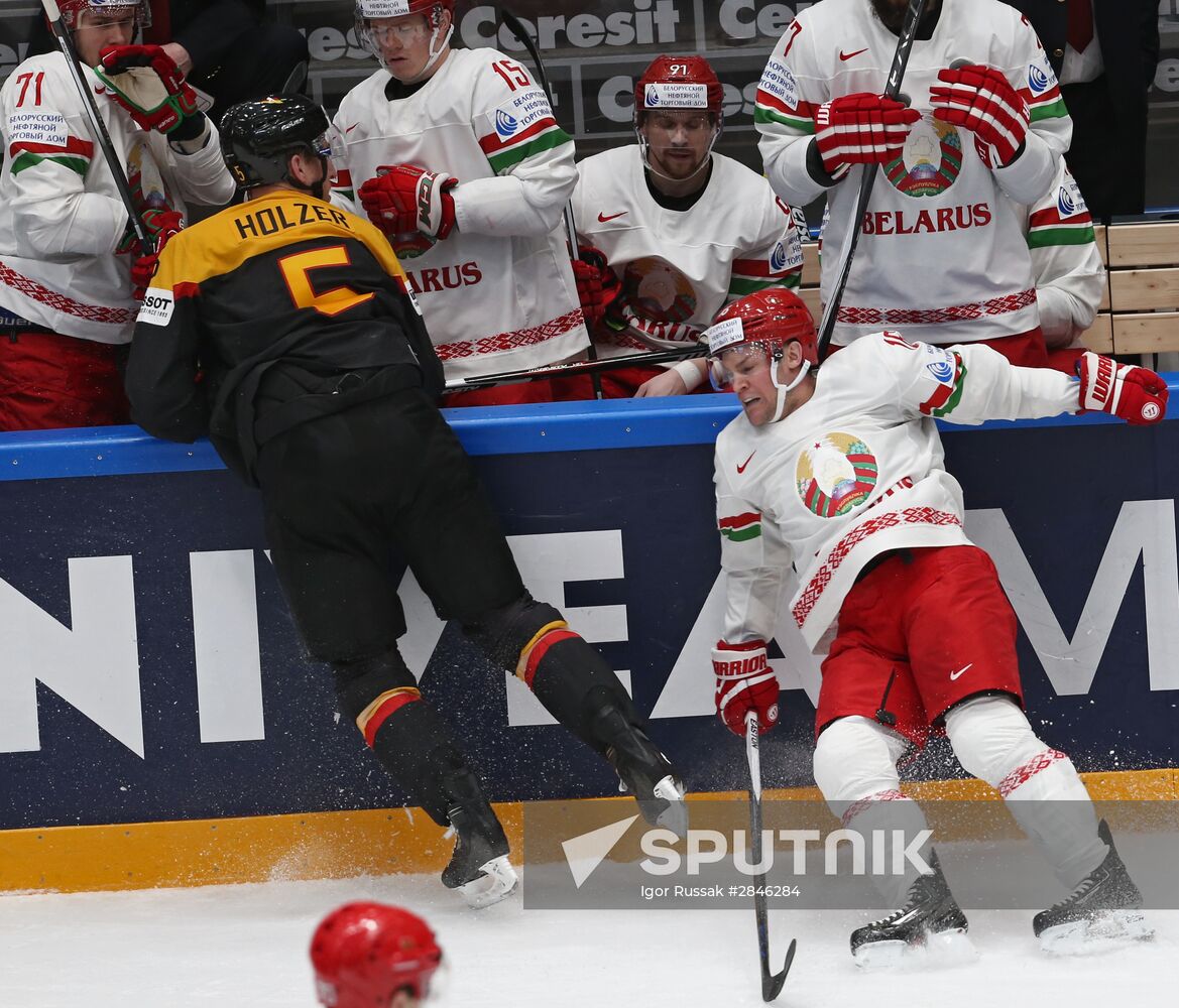 2016 IIHF World Ice Hockey Championship. Germany vs. Belarus