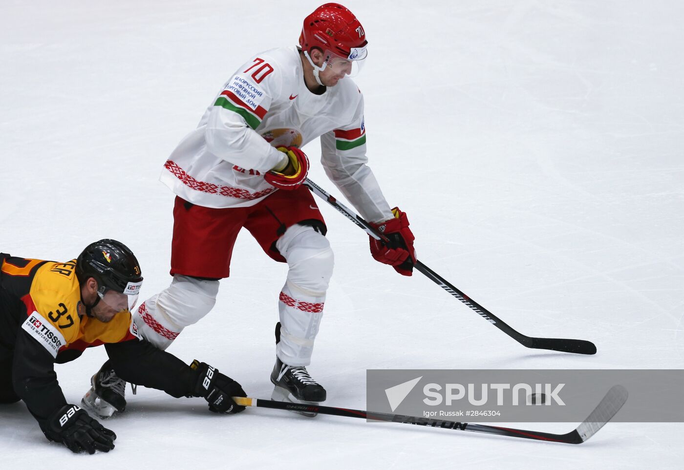 2016 IIHF World Ice Hockey Championship. Germany vs. Belarus