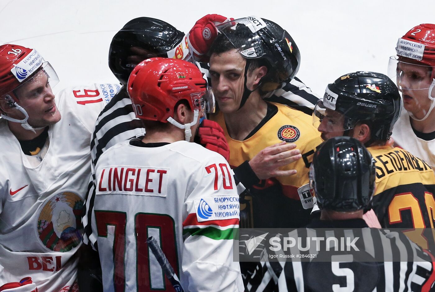 2016 IIHF World Ice Hockey Championship. Germany vs. Belarus