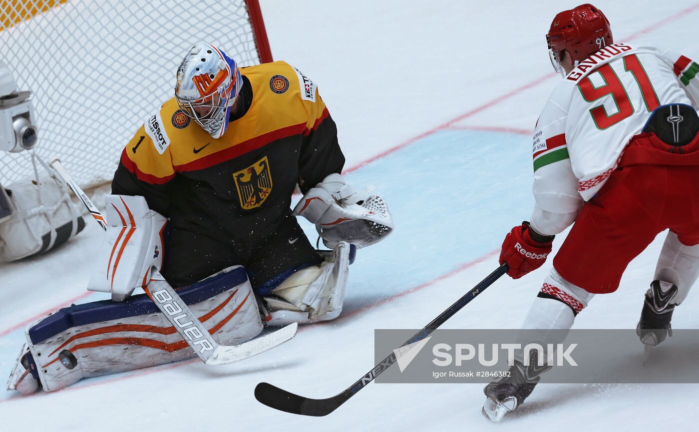 2016 IIHF World Ice Hockey Championship. Germany vs. Belarus