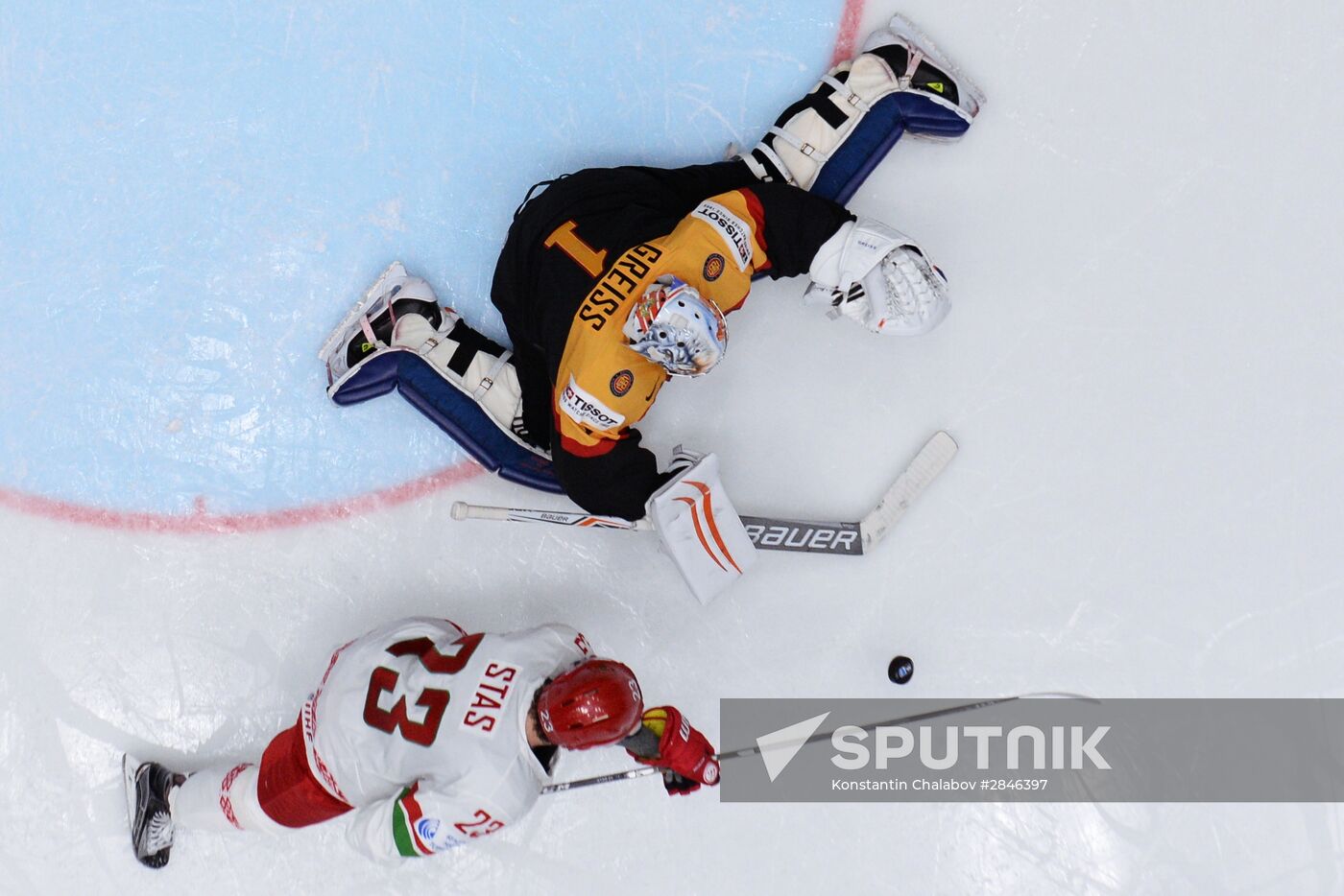 2016 IIHF World Ice Hockey Championship. Germany vs. Belarus
