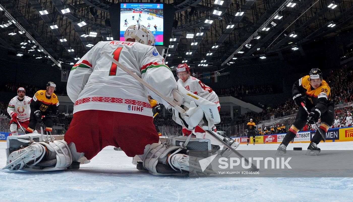 2016 IIHF World Ice Hockey Championship. Germany vs. Belarus