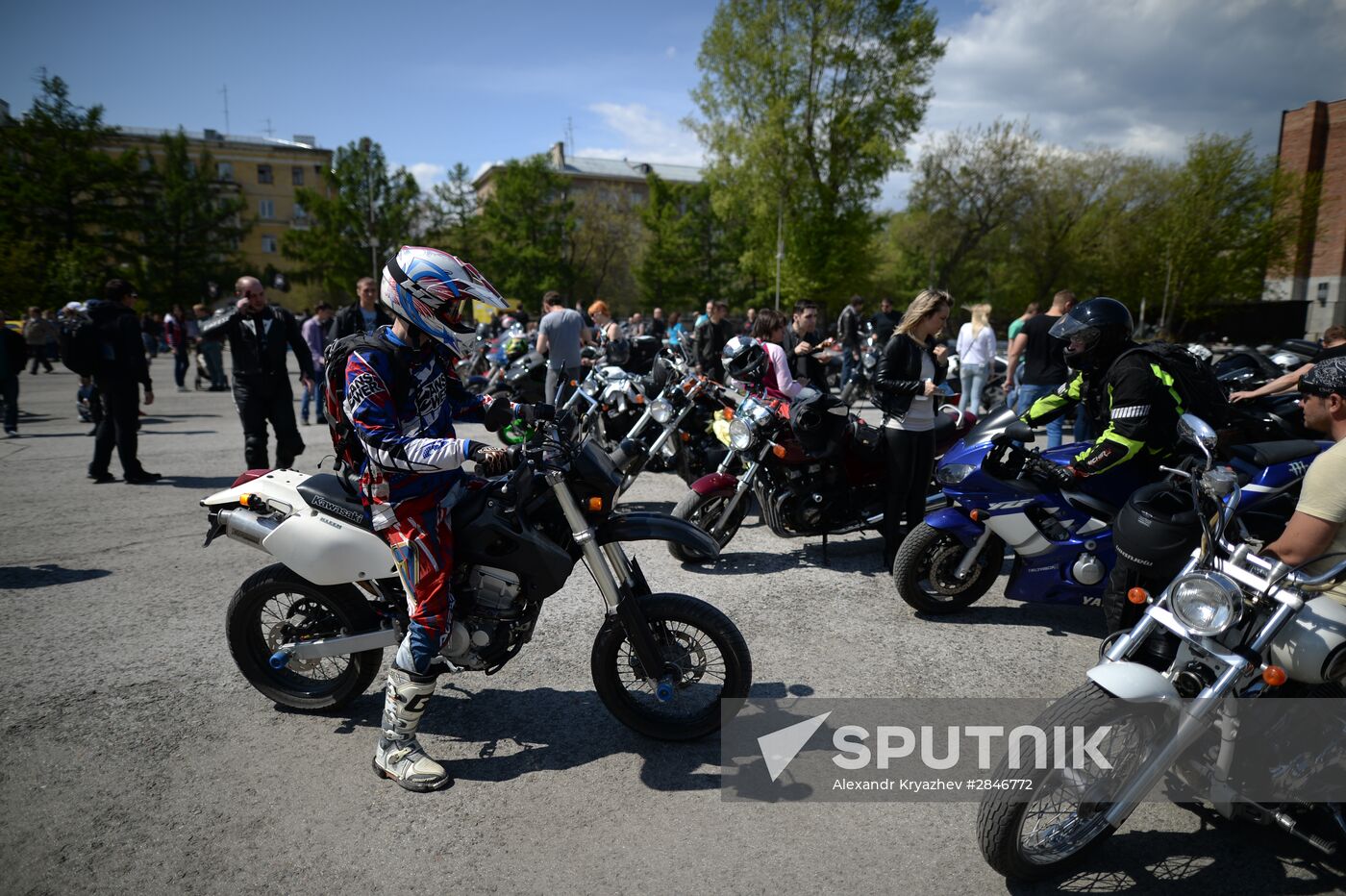 Motorcycle season opens in Novosibirsk