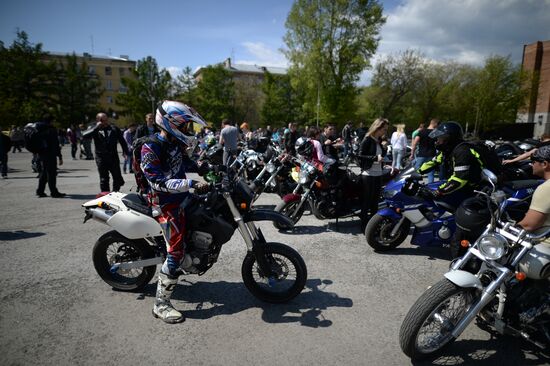 Motorcycle season opens in Novosibirsk