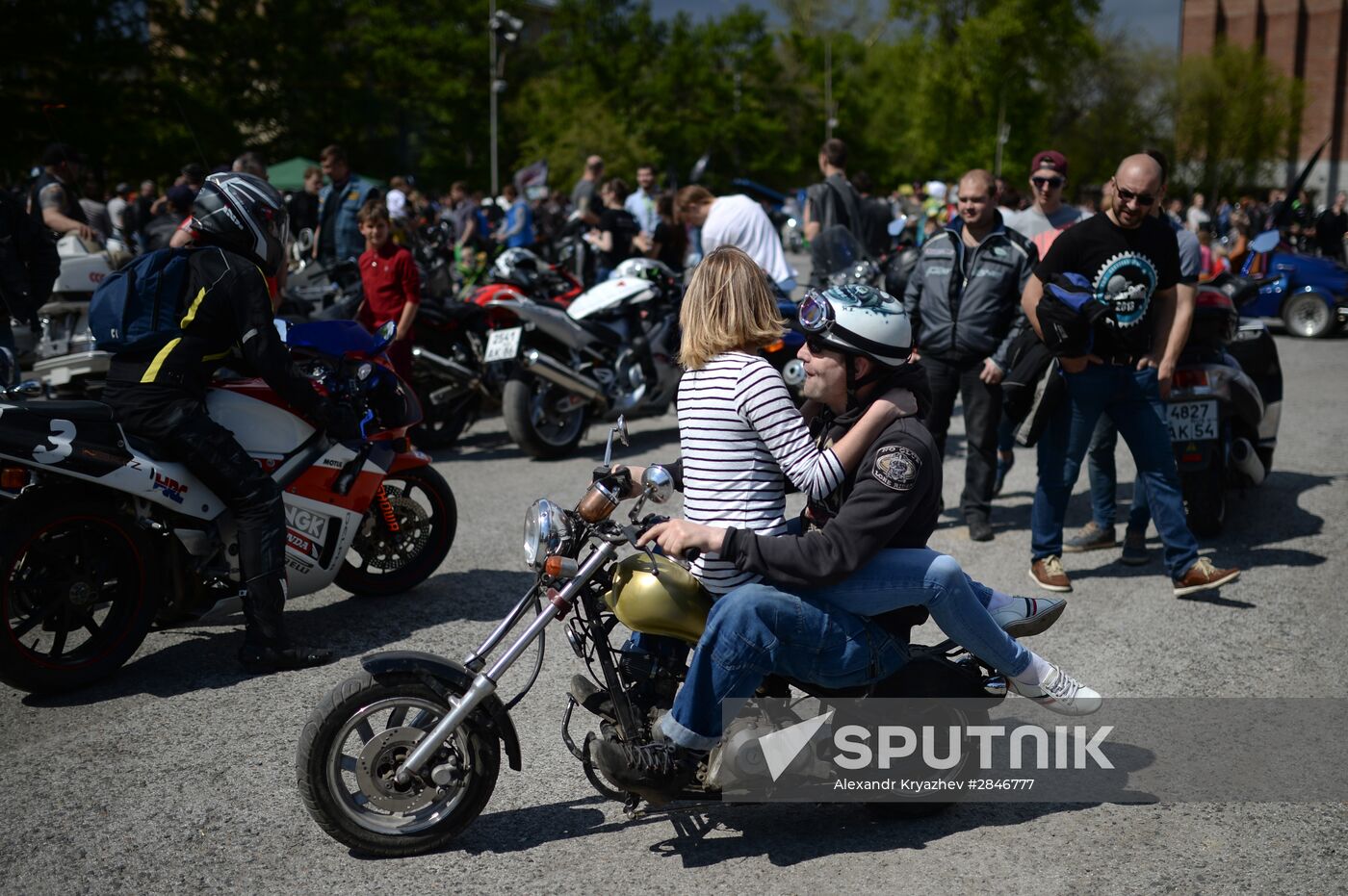 Motorcycle season opens in Novosibirsk