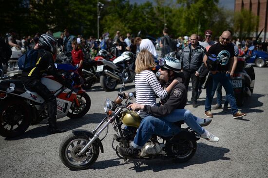 Motorcycle season opens in Novosibirsk