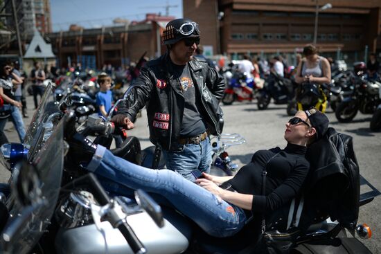 Motorcycle season opens in Novosibirsk