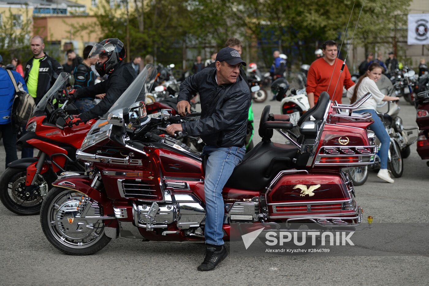 Motorcycle season opens in Novosibirsk