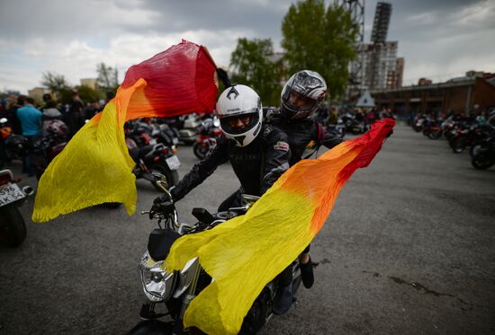 Motorcycle season opens in Novosibirsk
