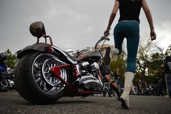 Motorcycle season opens in Novosibirsk