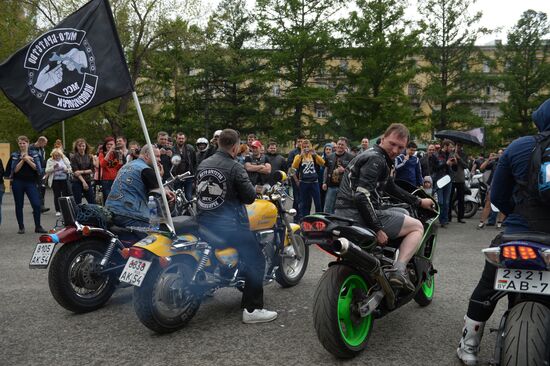 Motorcycle season opens in Novosibirsk