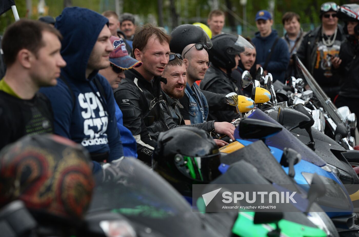 Motorcycle season opens in Novosibirsk
